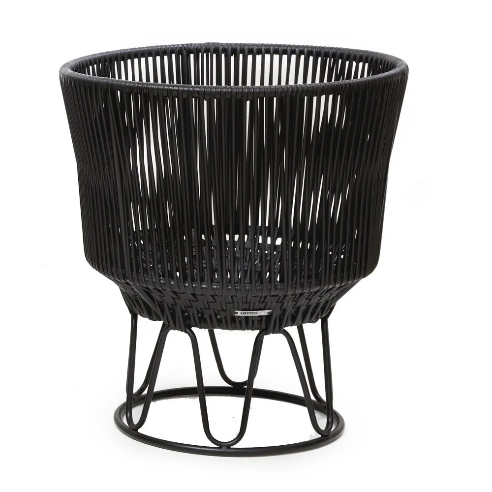 Vaso da fiori Circo 3 nero opaco e nero