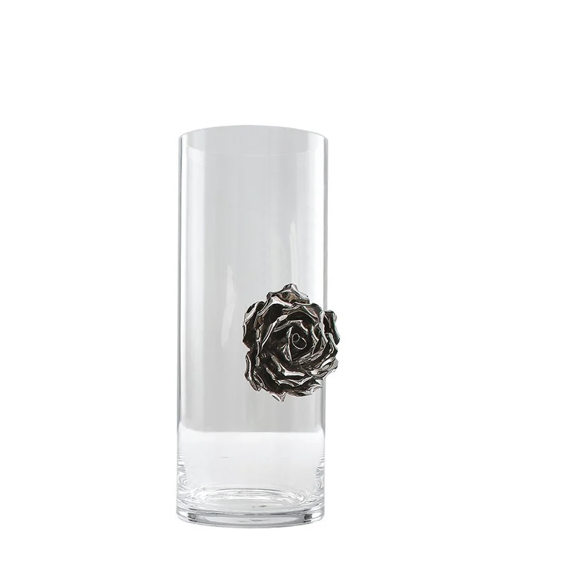 Vaso in vetro Illusion Rose Collection Adriani e Rossi