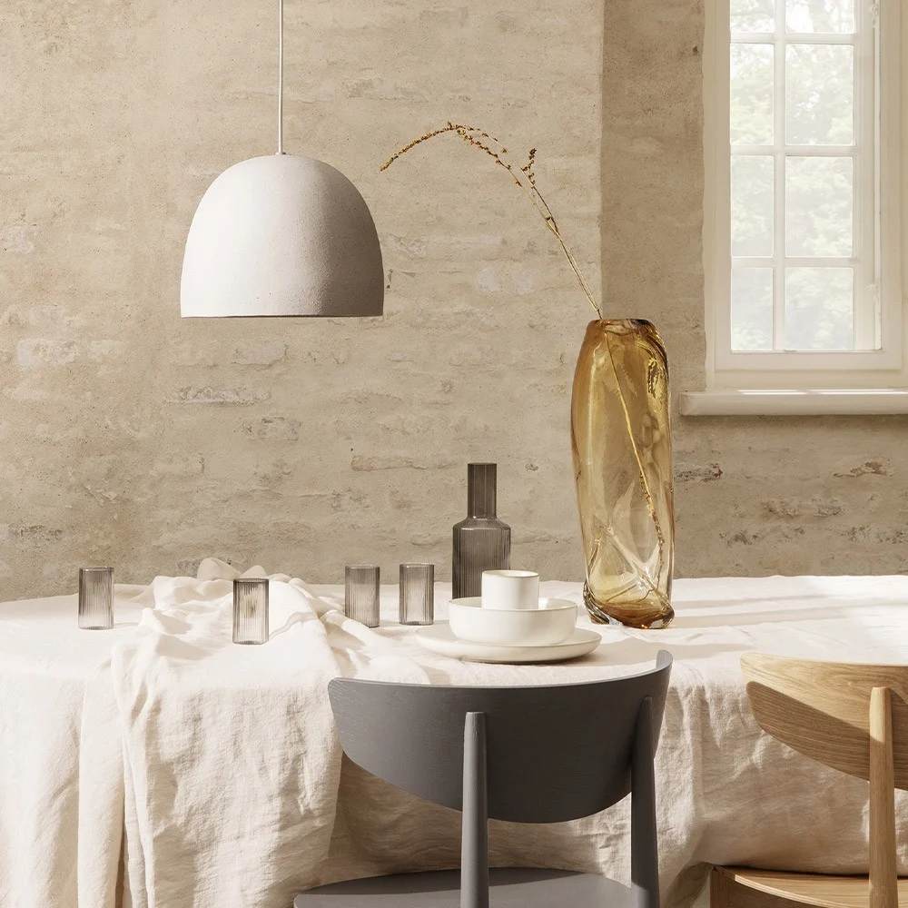 Vaso ricciolo d'acqua ambra