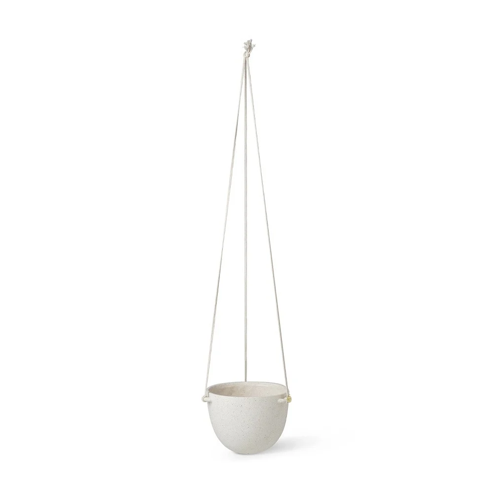 Vaso sospeso Speckle L bianco