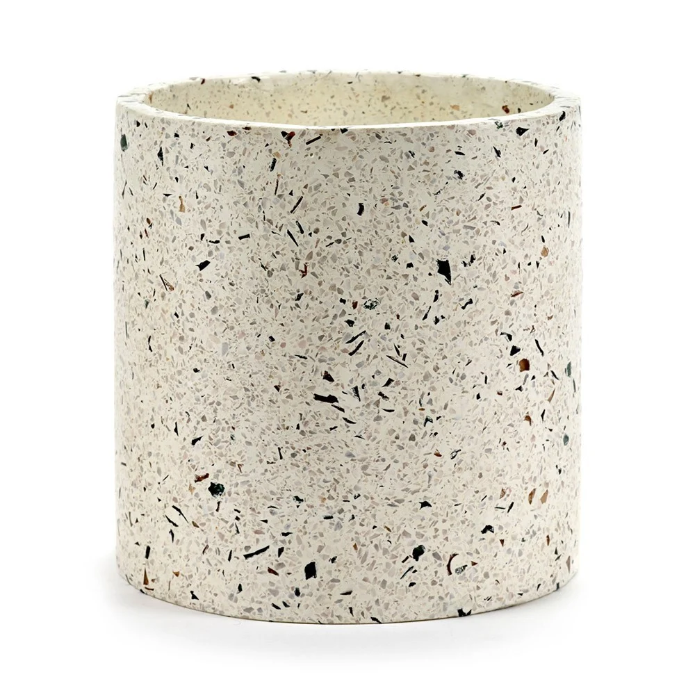 Vaso Terrazzo bianco Ø25 cm