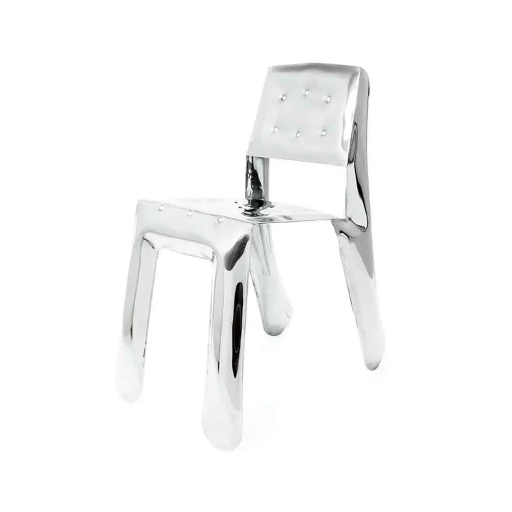 Zieta Studio Chippensteel 0.5 Inox sedia di design realizzata in metallo dalle morbide curve
