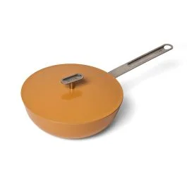 151 WOK ANTIADERENTE 24 CM GIALLO + COPERCHIO