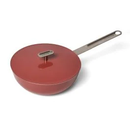 151 WOK ANTIADERENTE 24 CM ROSSO + COPERCHIO