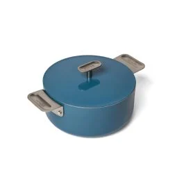 151 CASSERUOLA ANTIADERENTE 20 CM BLU + COPERCHIO