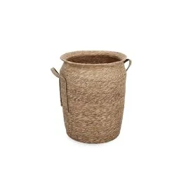 HAMIDA CESTA 2 MANICI NATURALE 46X53H CM