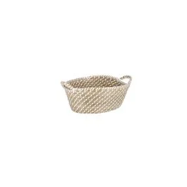 JADE CESTA 2 MANICI BIANCO 37X27X15H CM