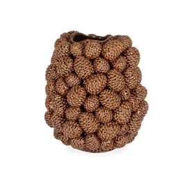 VASO PIGNA MARRONE H 37,5 CM
