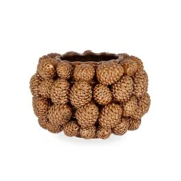 VASO PIGNA MARRONE H 22,5 CM