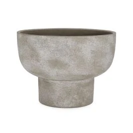 HECTOR PORTA VASO COPPA GRIGIO 30X22,5H CM