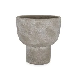 HECTOR PORTA VASO COPPA GRIGIO 20X20,5H CM