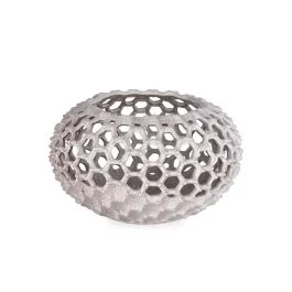 TAIYO PORTAVASO BOMBATO BIANCO H 23,5 CM
