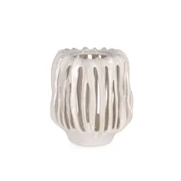 NAOKO PORTAVASO BIANCO H 17 CM