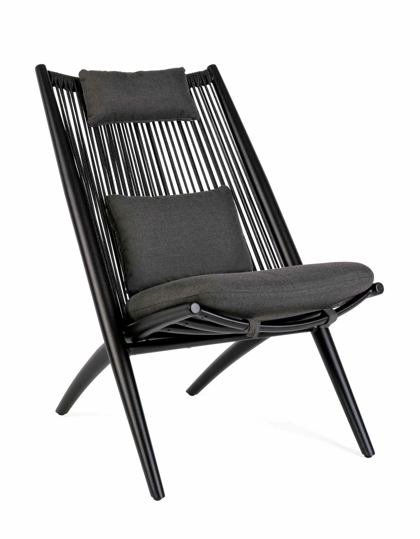 Bizzotto Poltrona Lounge Aloha Nero