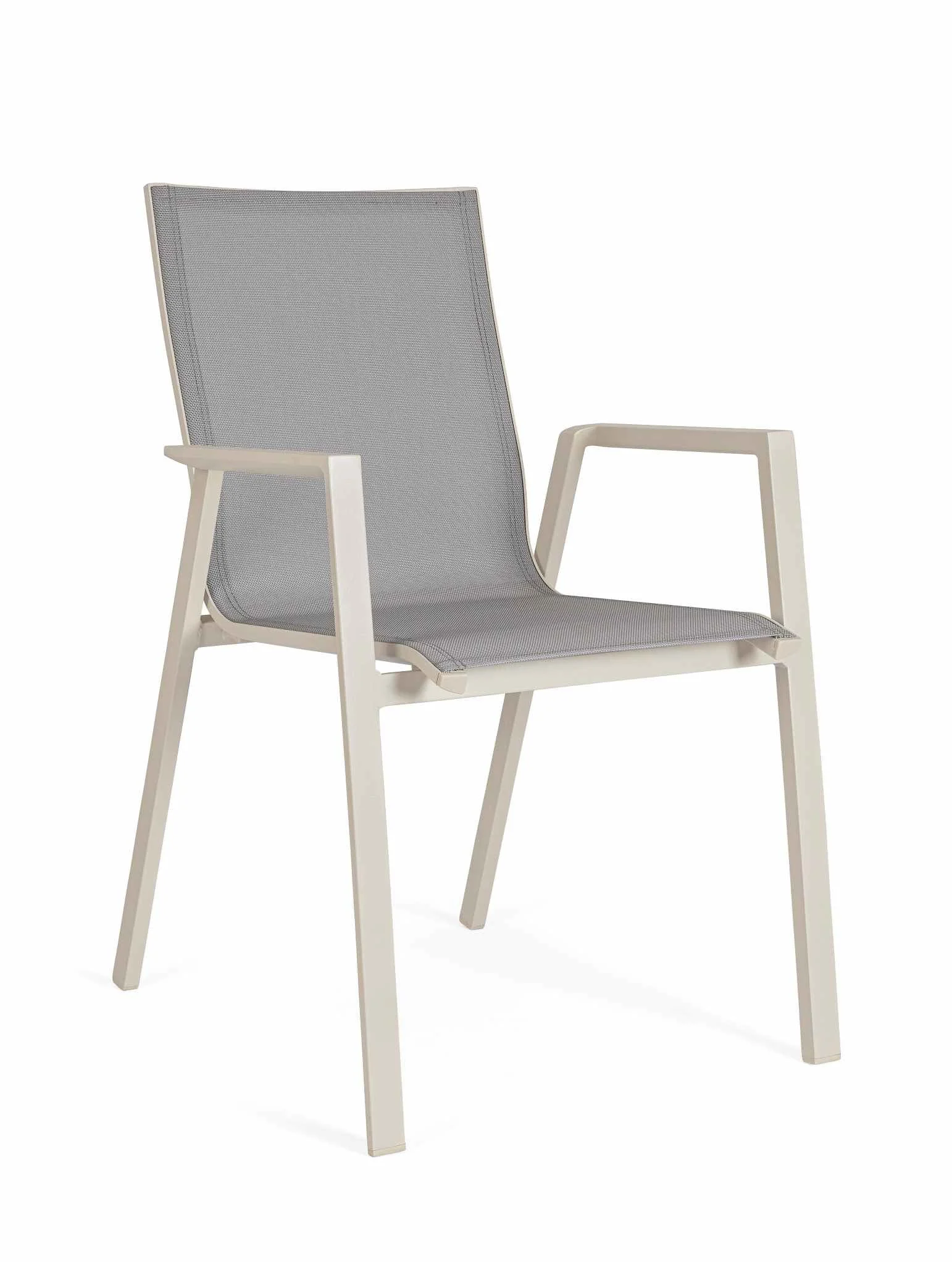 Bizzotto Konnor Sedia con Braccioli Pelican Alluminio Textilene