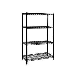 LUX LIBRERIA 4 PIANI NERO OPACO