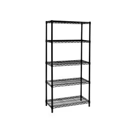 LUX LIBRERIA 5 PIANI NERO OPACO