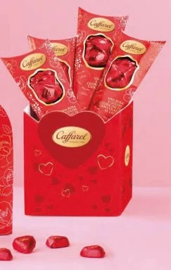 Caffarel Rosa San Valentino con Mini Cuori Cioccolato al Latte 36 Gr 1 Pz
