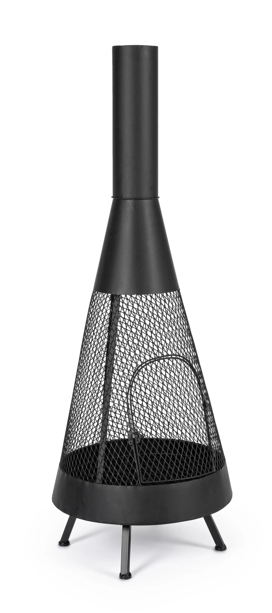 Bizzotto Braciere Efesto Tondo D 50 Cm H 138 Cm Nero