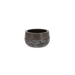 DUYEN PORTA VASO TONDO BASSO RUSTY 29X17H CM