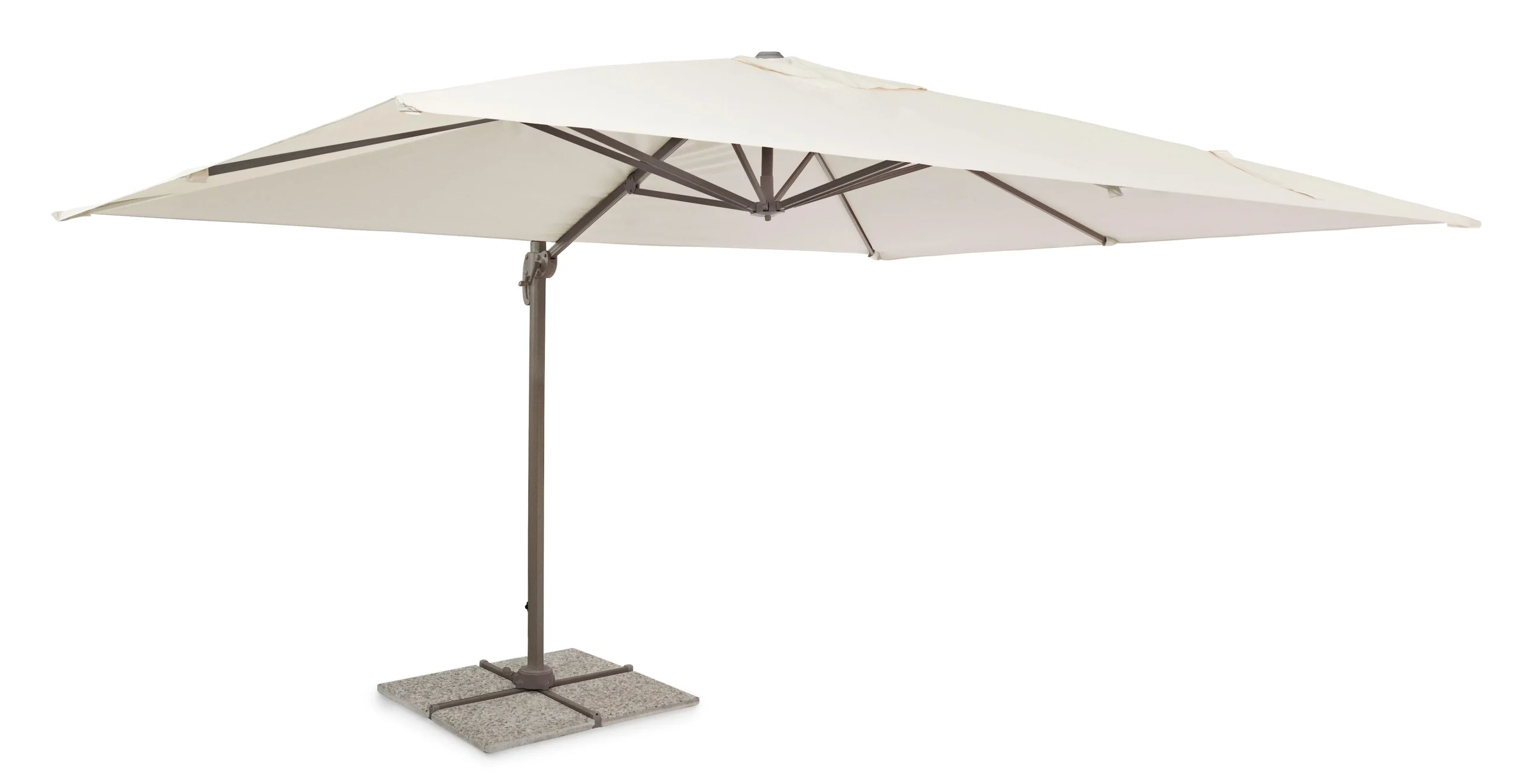 Bizzotto Ombrellone Braccio Dallas 3 x 4 Mt Naturale Beige