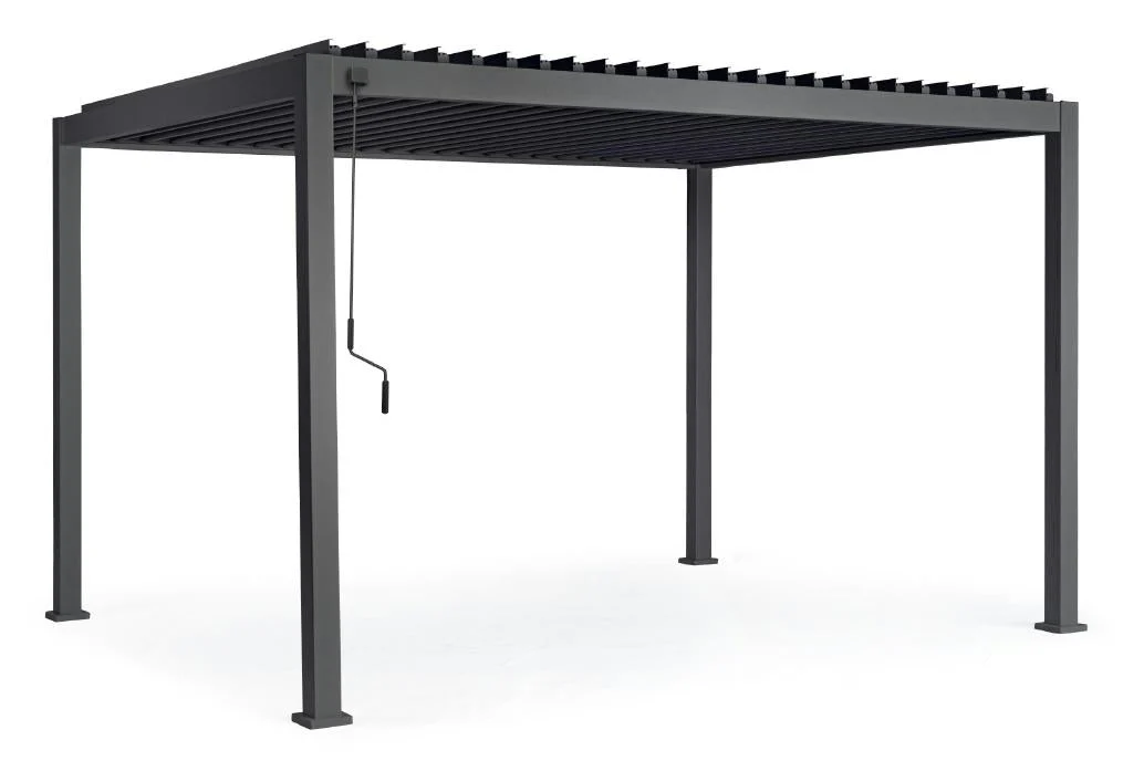 Bizzotto Ocean Pergola Bioclimatica Antracite Alluminio 3×4 m