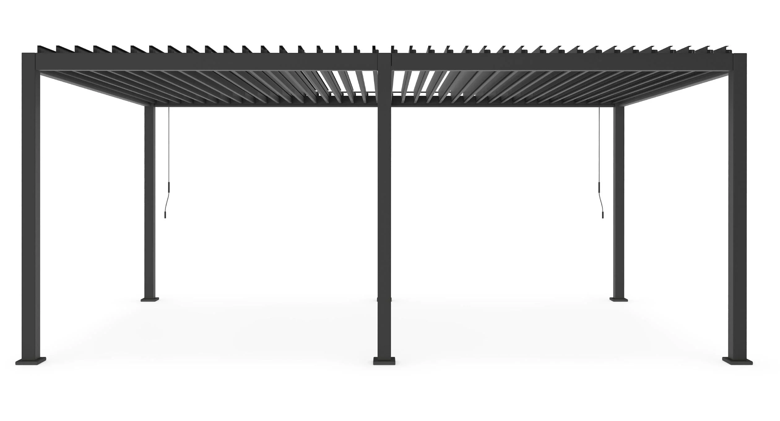 Bizzotto Ocean Pergola Bioclimatica Antracite Alluminio 360×600