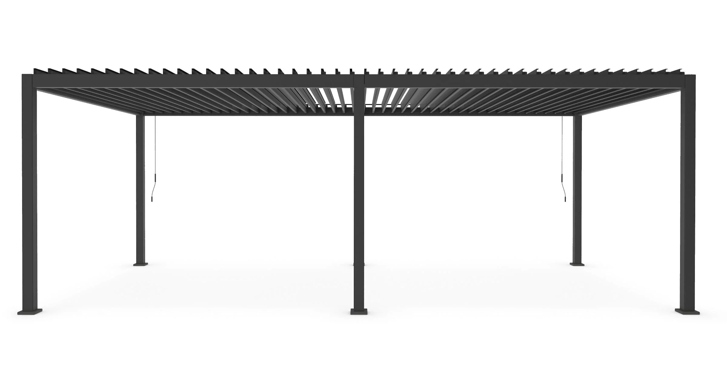 Bizzotto Ocean Pergola Bioclimatica Antracite Alluminio 360×720 cm