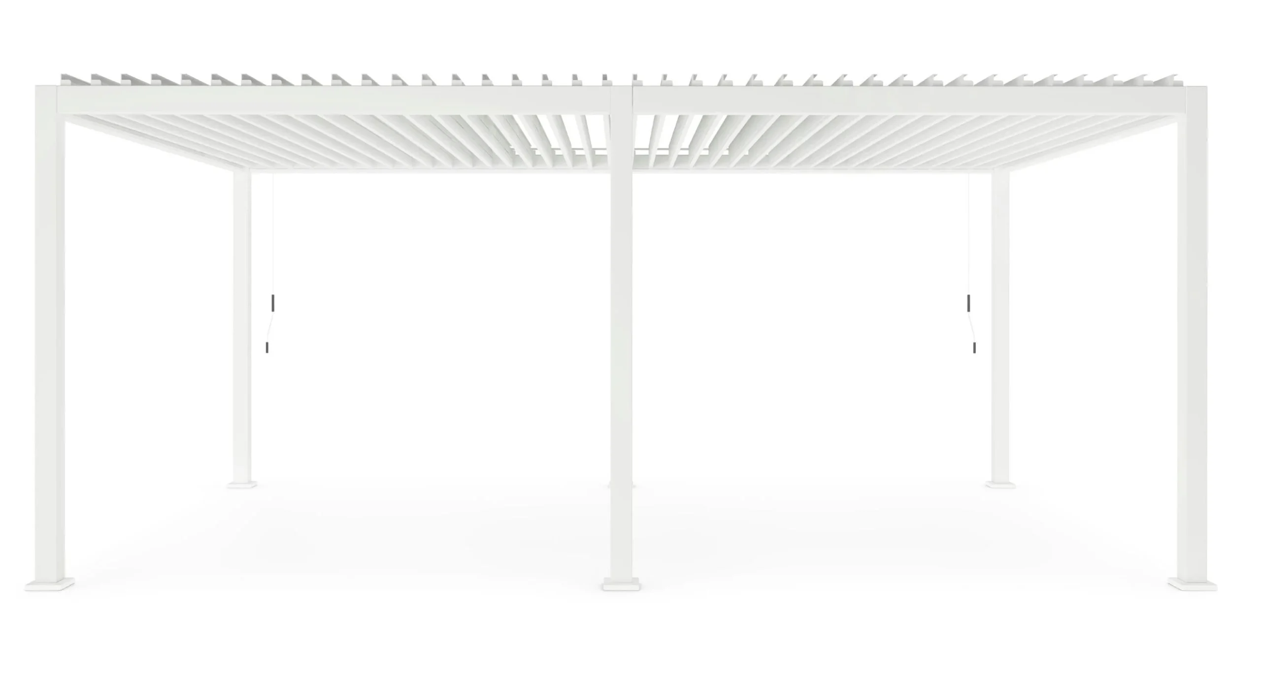 Bizzotto Ocean Pergola Bianco Alluminio 360×600 Doppio Settore