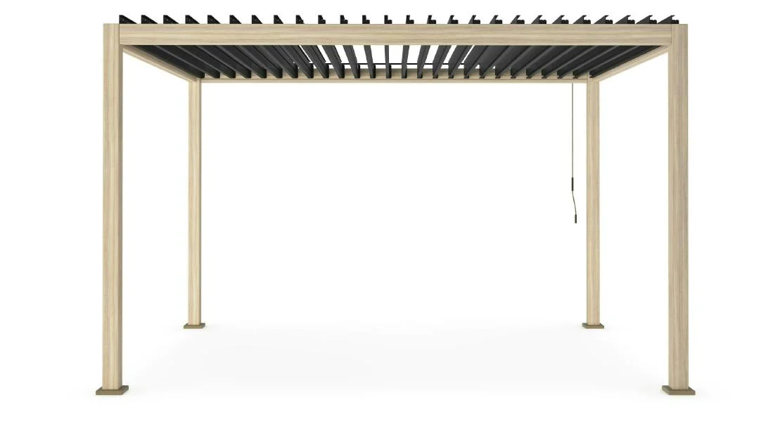 Bizzotto Ocean Natural Antracite Pergola Bioclimatica Alluminio 3×4 m