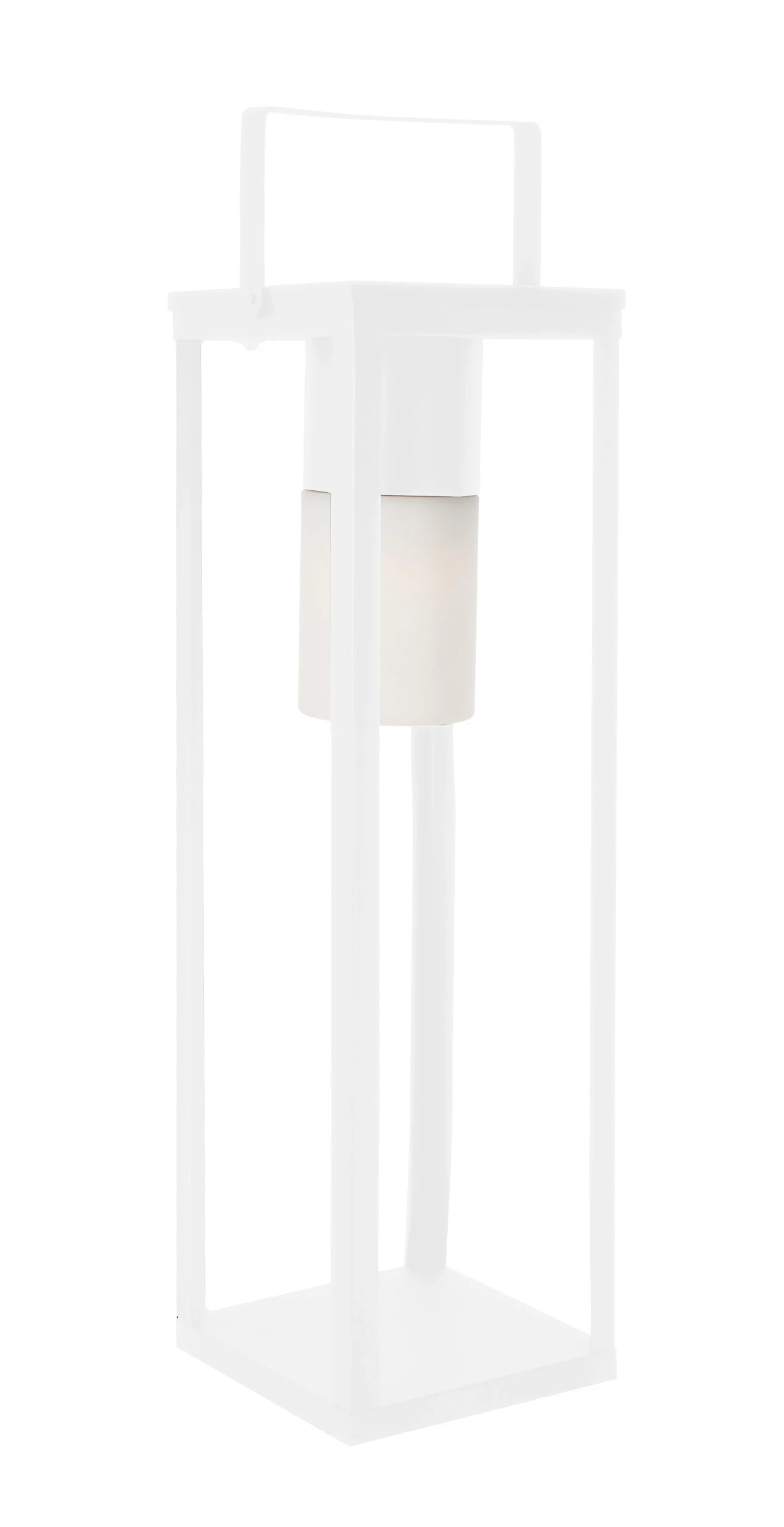 Bizzotto Lampada Solar Led H 75 Cm con Manico Quadrata Bianco