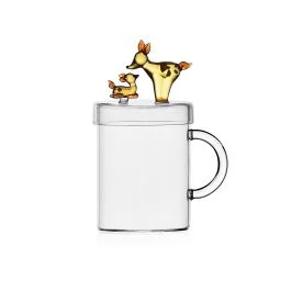 TENDER TIES MUG CON COPERCHIO FAMIGLIA CERBIATTI