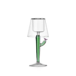 DESERT PLANTS TEALIGHT GREEN CACTUS RIGHE BIANCHE