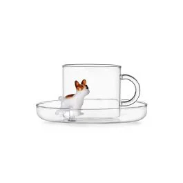 DOGS TAZZA TE' CON PIATTINO FRENCH BULLDOG