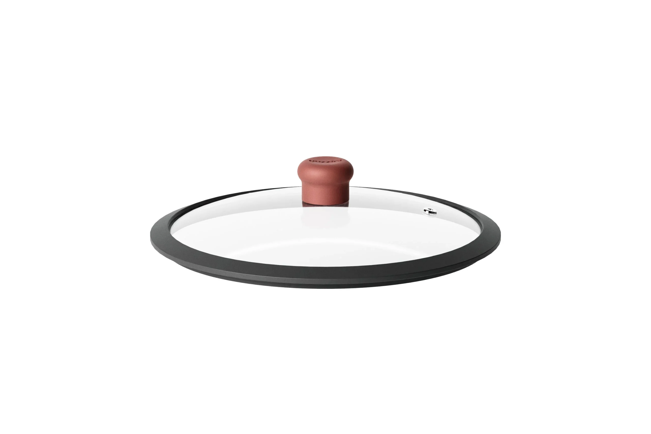 GUZZINI Coperchio in Vetro Curvo D 24 Cm Cook&Color Rosso Mattone
