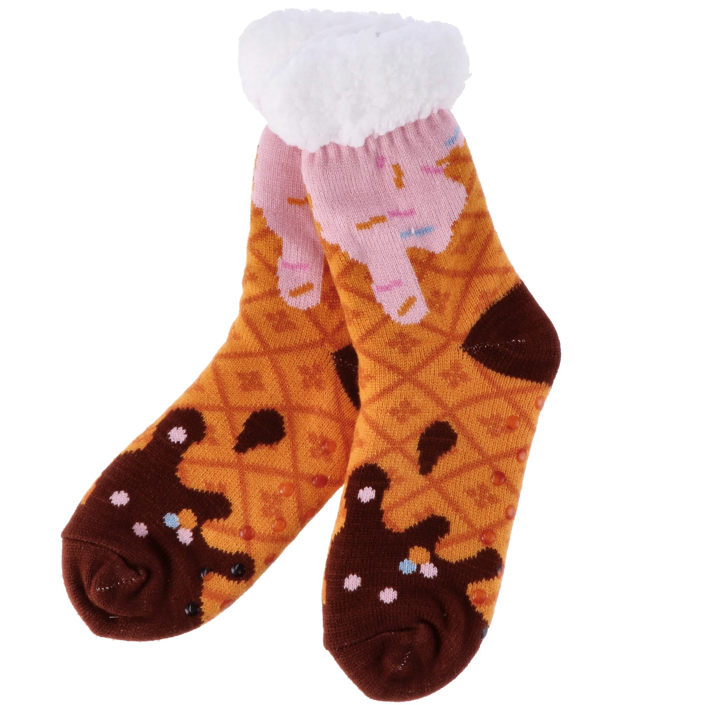Ad Trend Calze Natale Sherpa Antiscivolo Ass. Mis. 35 / 40 Marrone 1 Pz