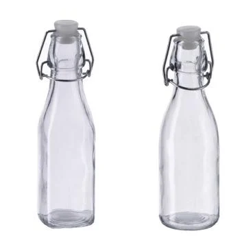 Ad Trend Bottiglia Vetro con Tappo Ermetico Ass. 250 Ml H 20 Cm Trasparente 1 Pz