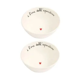 SET 2 COPPETTE E' L'ORA DELL'APERITIVO 12,5 CM