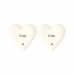 SET 2 PIATTI CUORE 12 CM BE HAPPY
