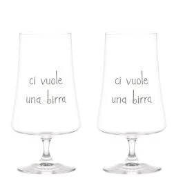 SET 2 CALICI CI VUOLE UNA BIRRA 55 CL