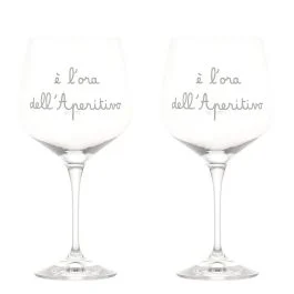 SET 2 CALICI E' L'ORA DELL'APERITIVO 82 CL
