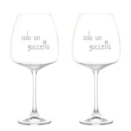 SET 2 CALICI SOLO UN GOCCETTO 77 CL