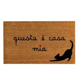 ZERBINO QUESTA E' CASA MIA GATTO 45X75 CM