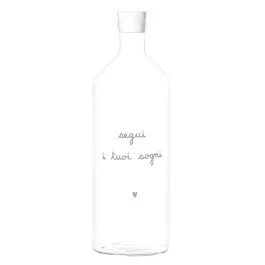BOTTIGLIA IN VETRO SEGUI I TUOI SOGNI 1,4 L