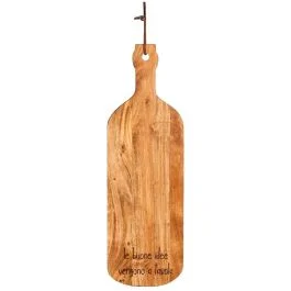 TAGLIERE BOTTIGLIA LE BUONE IDEE VENGONO A TAVOLA 50X16 CM