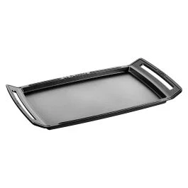 PIASTRA IN GHISA RETTANGOLARE CM 38X25 NERA