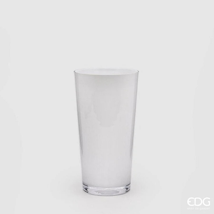 EDG Enzo De Gasperi Vaso Nida Svasato H 32 Cm D 16 Cm L 11 White