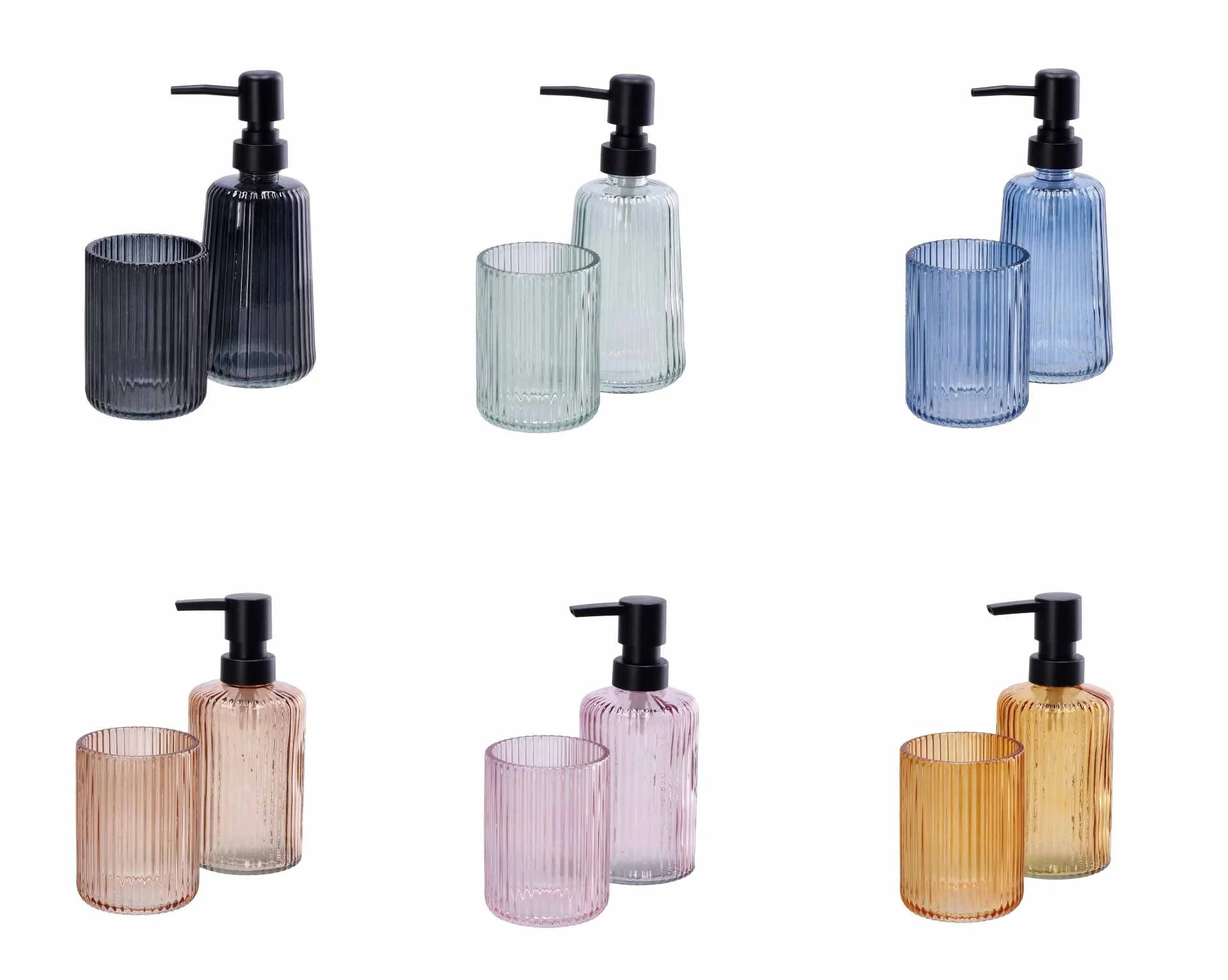Ad Trend Set 2 Pz da Bagno Ass. Vetro Multicolor 1 Pz