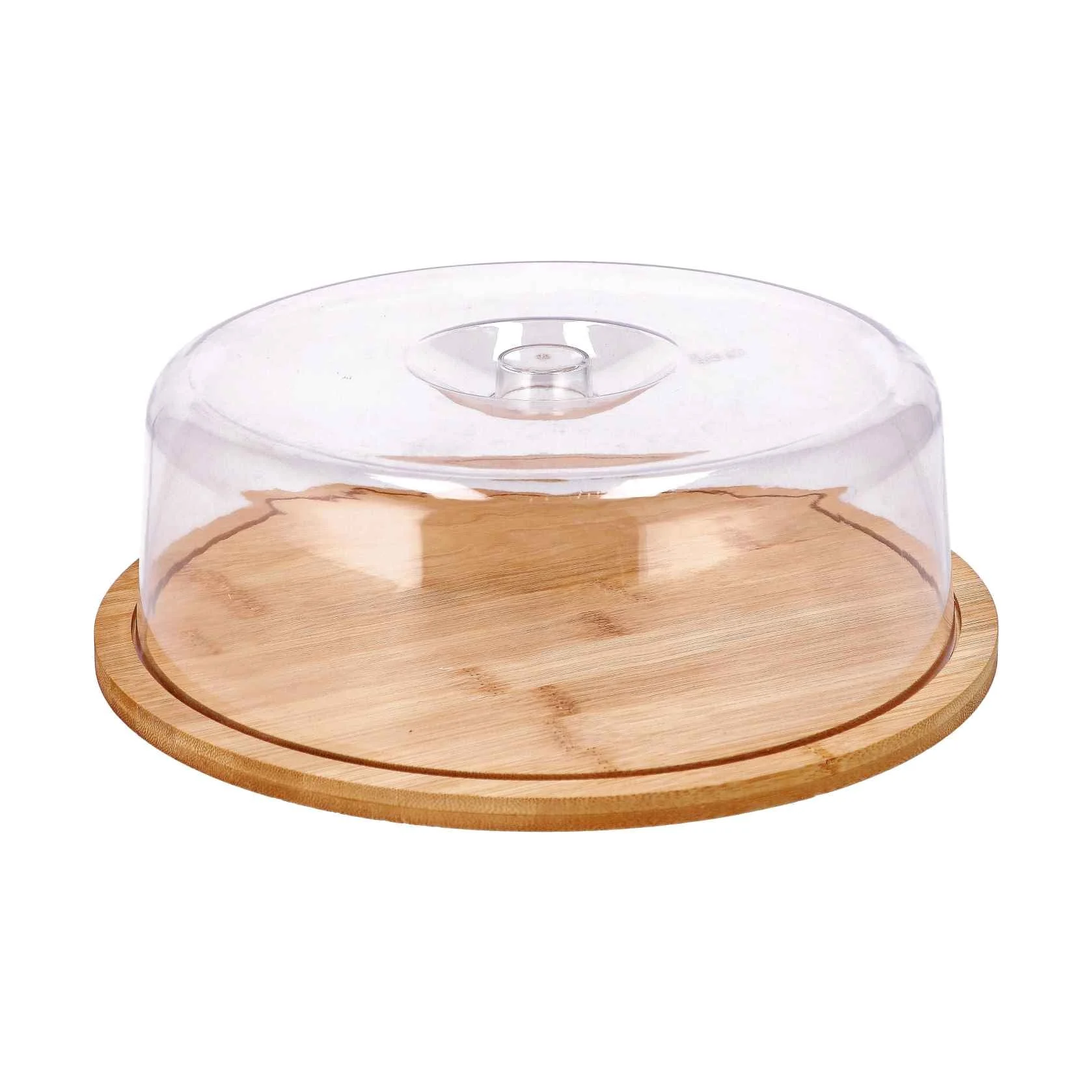 Ad Trend Vassoio Legno con Campana D 27,5 Cm H 9 Cm