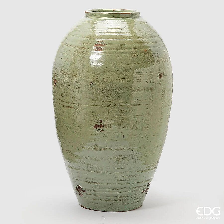 EDG Enzo De Gasperi Vaso Fenice Anfora H 87 Cm D 54 Cm Ceramica Waterproof Sage